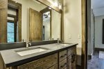 Jack-N-Jill bathroom with double vanity